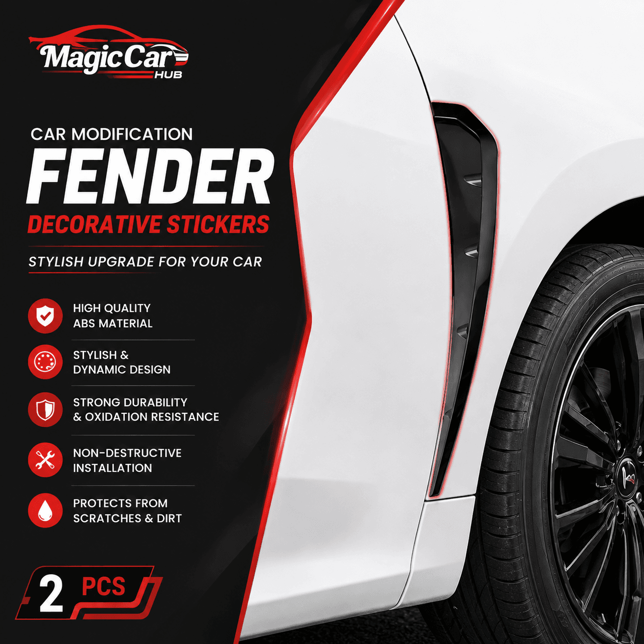 رفرف السيارة – Car Fender Decorative Trim